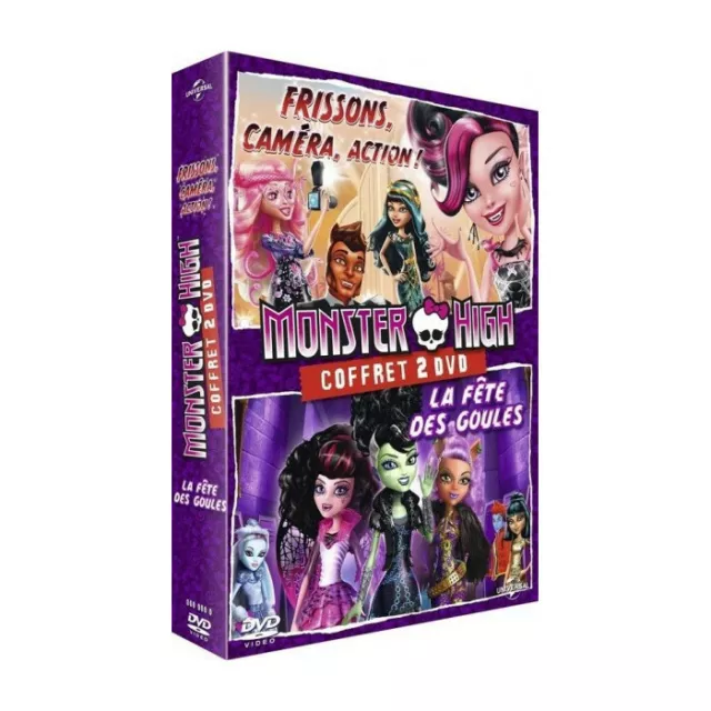 Monster High El Fiesta Des Ghouls + Chupete Cámara Acción Estuche DVD Nuevo