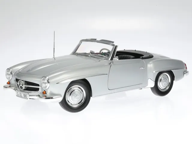 Mercedes W121 190 SL argent véhicule miniature 100037031 Minichamps 1:18 3