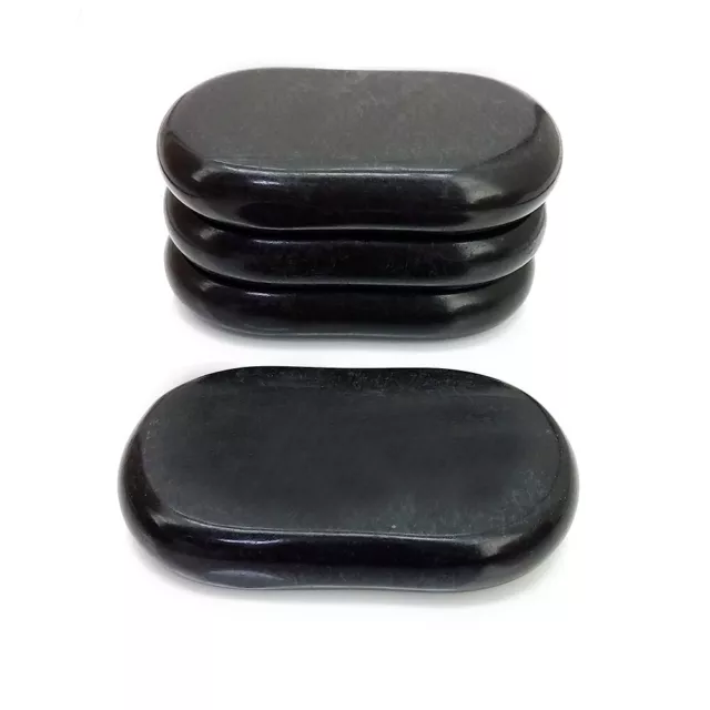 4Pc Massage Basalt Hot Stone Set - (Hot Rocks) Massage Stones - Heat Therapy A 2