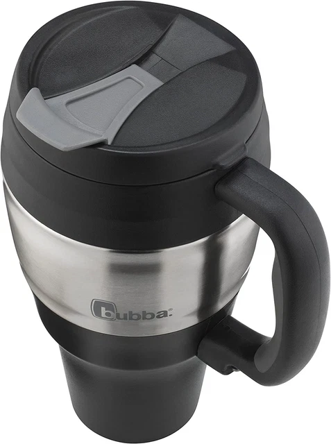 34 Oz Insulated Travel Mug Stainless Steel Thermal Coffee Cup Handle Black USA 7
