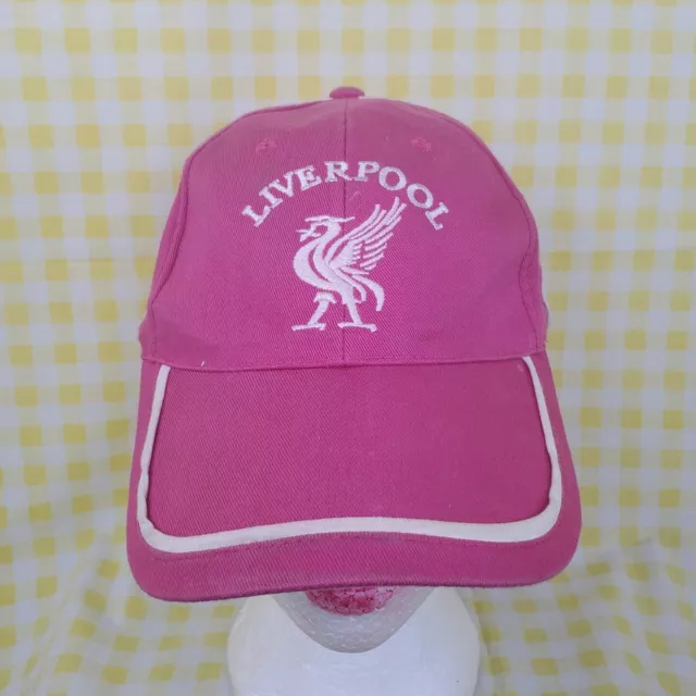 Official Liverpool FC Baseball Cap Hat Bronx Liverbird Adjustable Core Pink