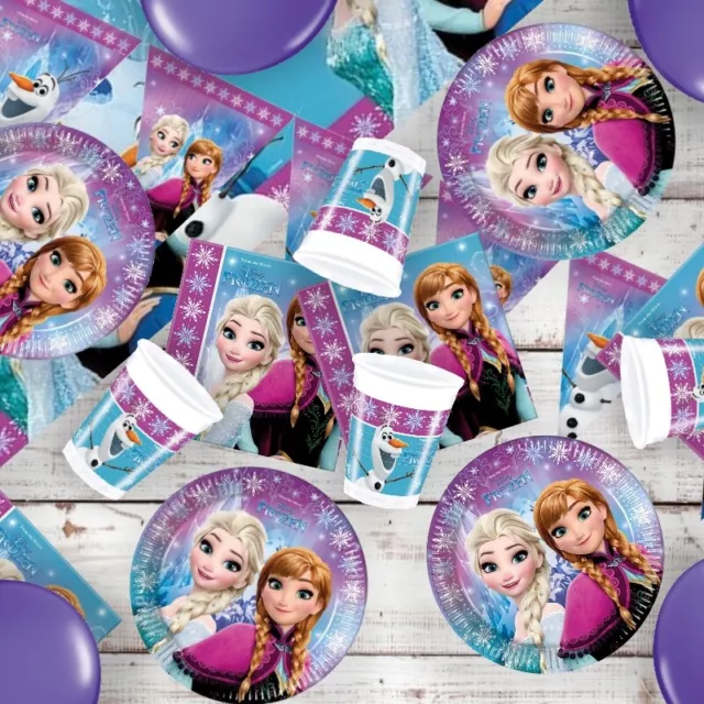 Frozen Themed Birthday Party Decorations Supplies Banners Bunting Tableware Hats