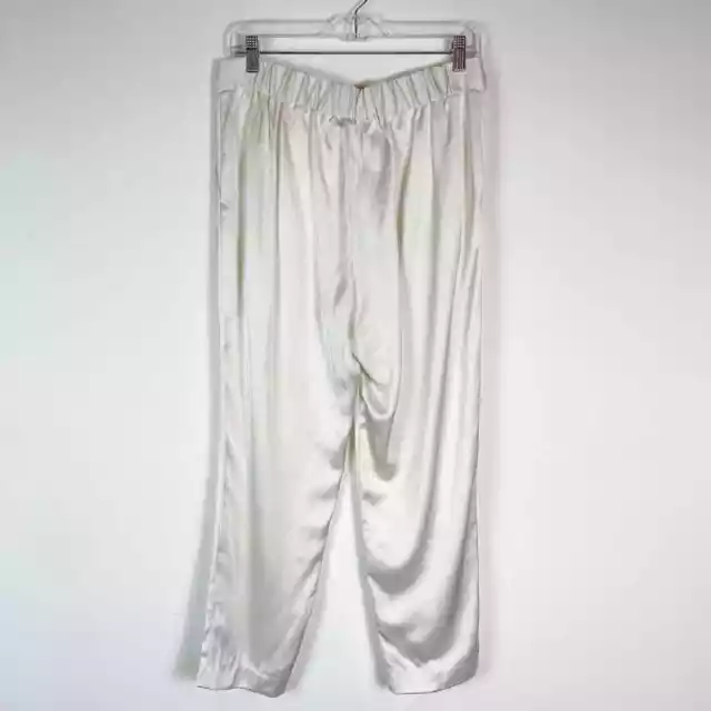 3.1 Philip Lim Pre-Owned Women's Hook and Bar Closure Trouser Pants Ivory Size 0 2