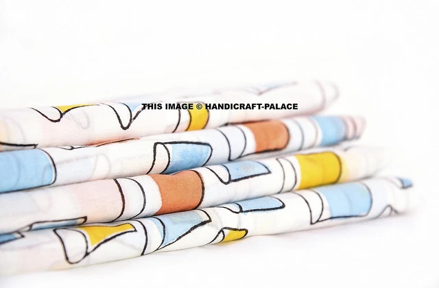 Coton Décor Maison Artisanat Vinaigrette 4.6m Voile Verre Imprimé Blanc Tissu