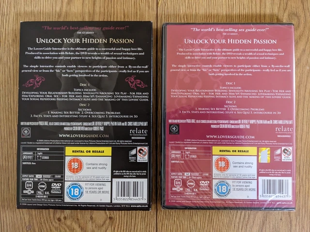 THE LOVERS GUIDE Interactive - Ultimate Guide To Sex dvd (2 discs) New