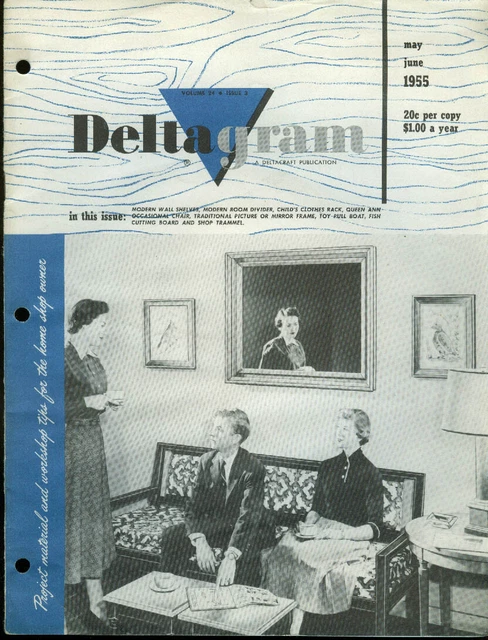 DELTAGRAM 5-6 1955: pull toys; hobby horse; Rocket Swing; kid's clothes rack