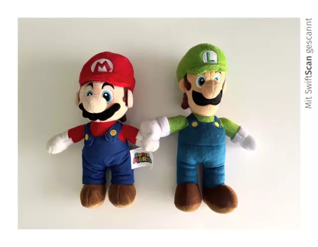 Nintendo Super Mario & Luigi Plüschfigur Stofffigur Größe 25cm guter Zustand