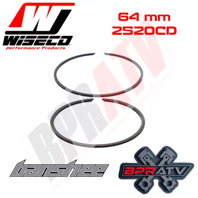 Banshee 350 64 mm Bore Wiseco Piston Rings Rebuild Set 2520CD 1 (One Ring Set)