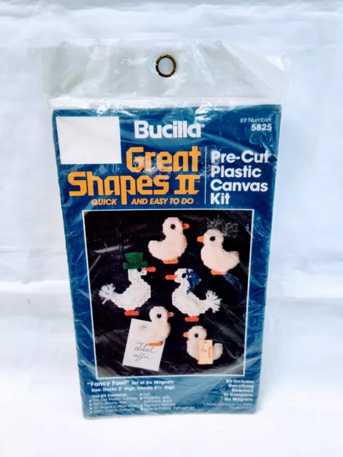 Bucilla Great Shapes II Pre Cut Plastic Canvas Kit # 5825