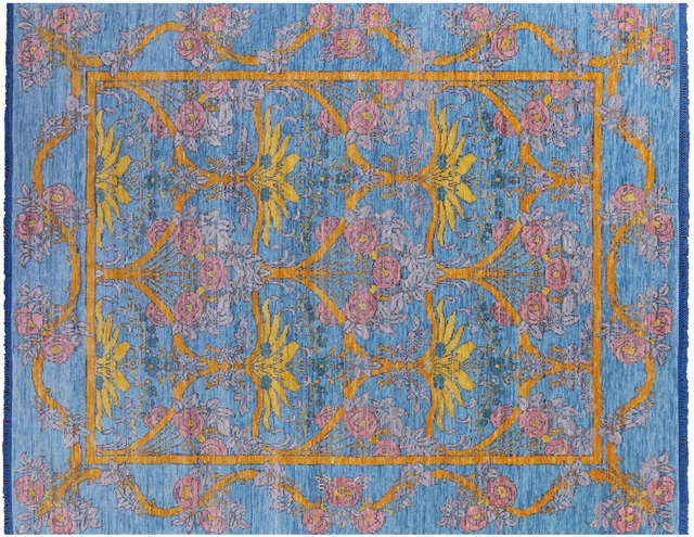7' 11" X 9' 11" William Morris Handmade Wool Rug - Q20044