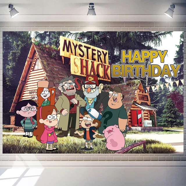 GRAVITY FALLS BIRTHDAY Decoration Party Supplies Backdrop Banner Poster ...