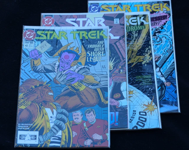 Four DC Comics' Star Trek Comic books