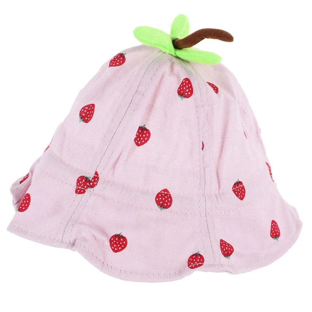 Cappello da sole traspirante esterno protezione UV estate fragola cappello da pescatore spiaggia