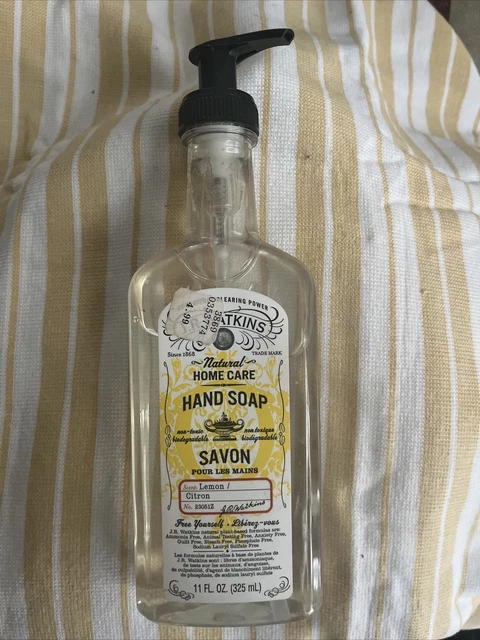 J.R. Watkins 23051 Lemon Scent Liquid Hand Soap 11 oz