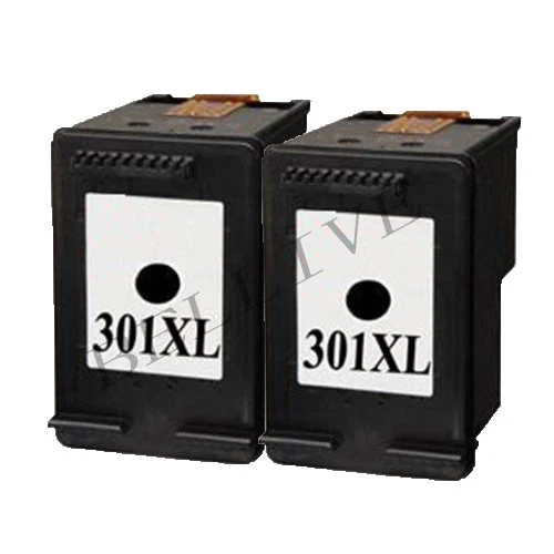 2 CARTUCCE RIGENERATO PER HP 301XL / CH563EE Deskjet 1010  3059A  3052A  1050A