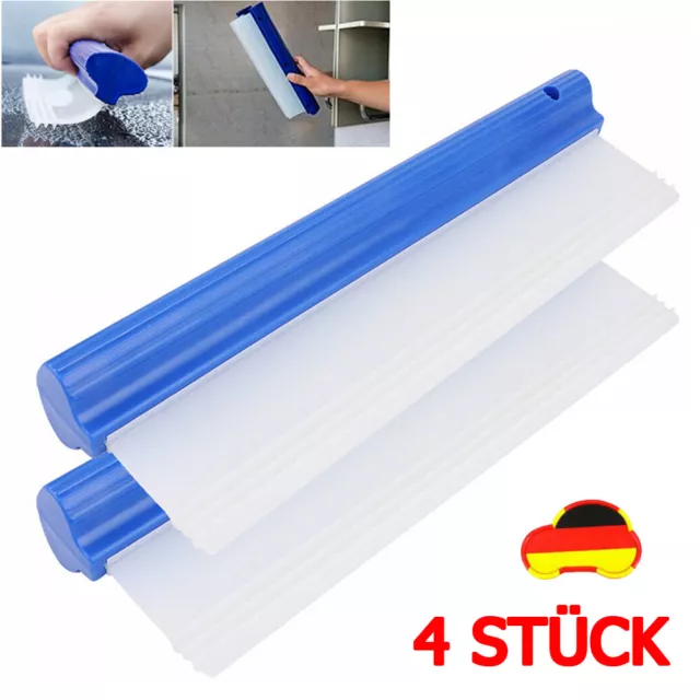 4x Abziehlippe Fensterabzieher Wasserabzieher Fensterwischer Scheibenabzieher