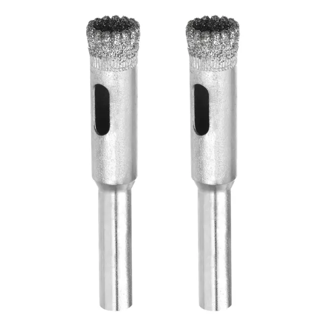 8mm Serrated Hollow Core Diamond Drill Bits Hole Saw for Glass Tile Stone 2pcs