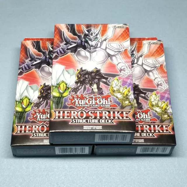 3x Yugioh Elemental Hero Strike Complete Structure Deck Shadow Mist Dark Law