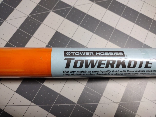 TowerKote RC airplane Poly Covering Film By Tower Hobbies 6' Roll Orange TowerKote RC airplane Poly Covering Film By Tower Hobbies 6' Roll Orange