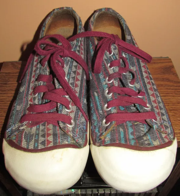 Keen Women's Coronado II 100% Vulcanized Aztec Print Lace Up Sneakers US Size 7 2