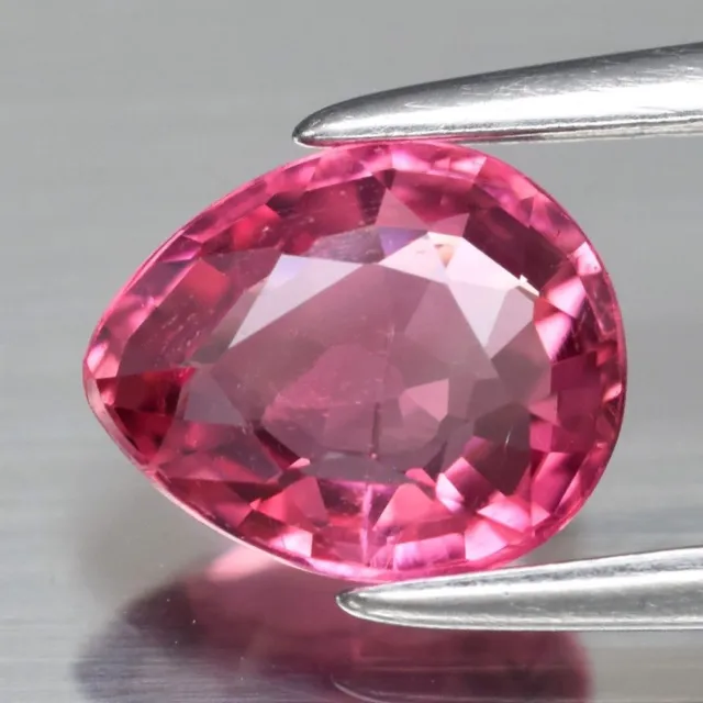 0.79ct 6.8x5.7mm Pear Natural Unheated Pink Tourmaline