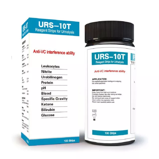 100-500 Strips URS-10T Reagent Urinalysis Strips 10 Parameters Urine Test Set 2