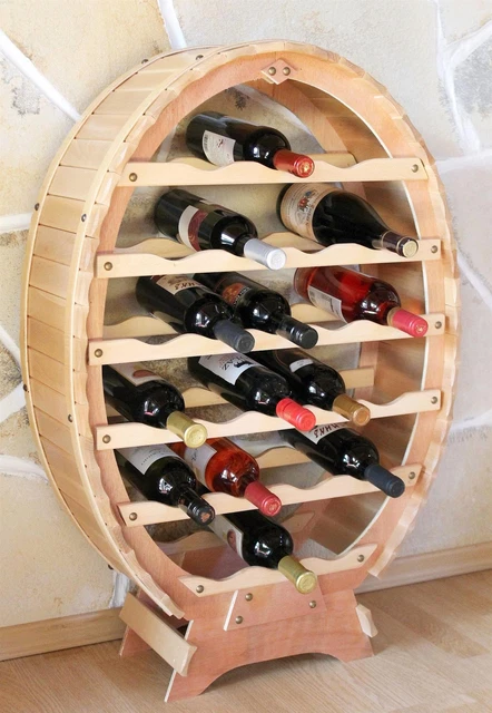 Portabottiglie In Legno A Forma Di Barile Di Vino, Bar Storage Armadio Di  Stoccaggio Con Serratura