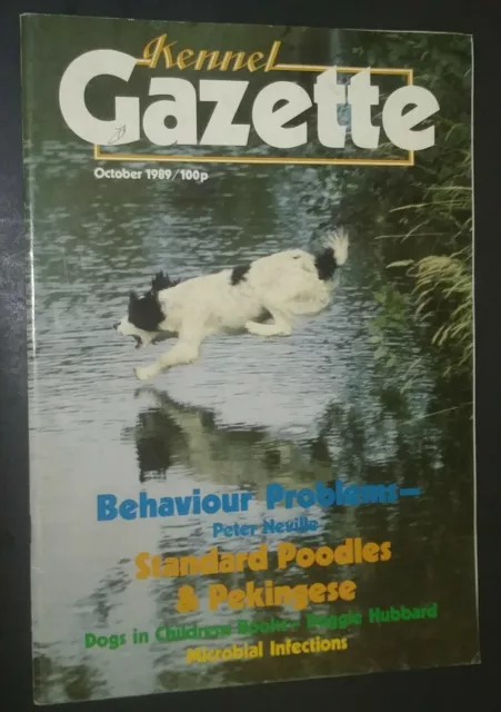 Kennel Gazette English Springer Spaniel Cover Oct. 1989 Poodles & Pekingese