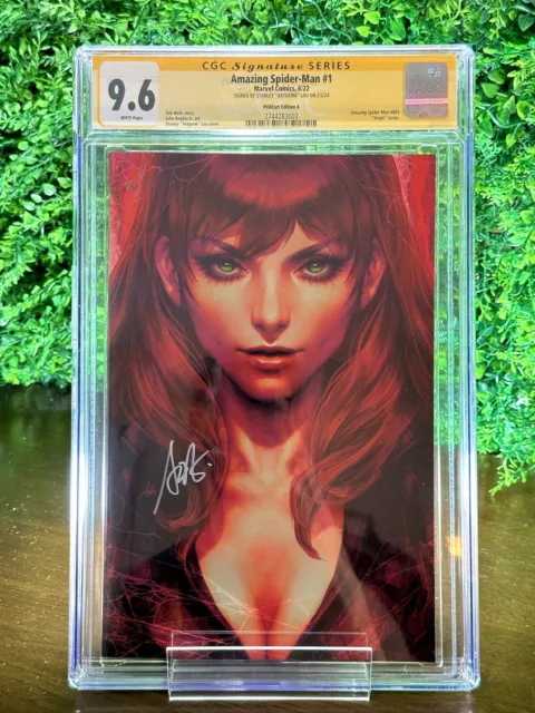 Marvel Amazing Spider-Man 1 Artgerm Mary Jane PureART CGC Signed Virgin Cover 2