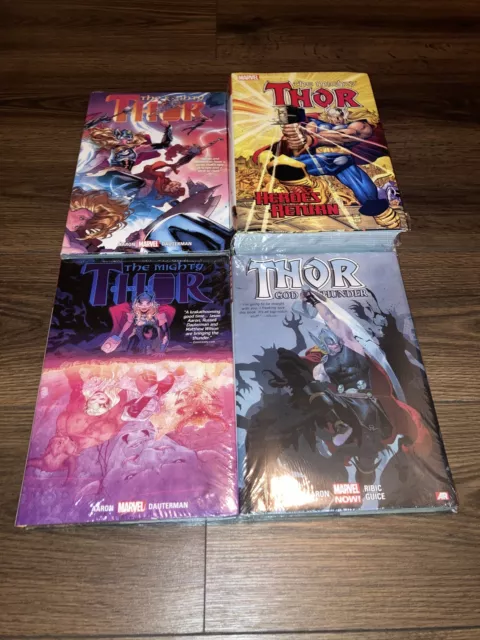 The Mighty Thor Omnibus lot of 4 Marvel HC NEW SEALED Jurgens Romita Aaron