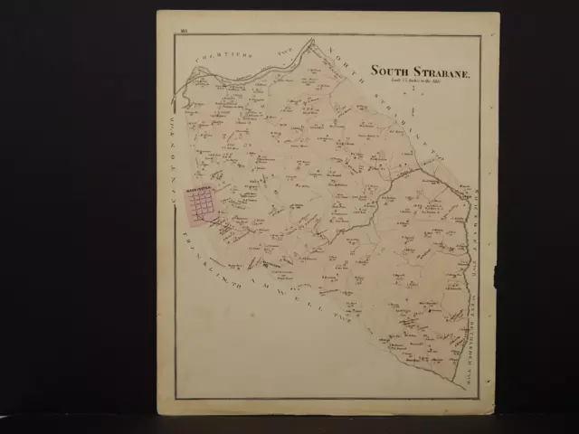 Pennsylvania, Washington County Map, 1876 Town of South Strabane N6#04