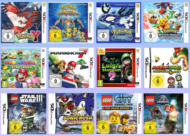 Nintendo DS 2DS 3DS Spiele Games | Super Mario, Zelda, Pokémon uvm. Blitzversand