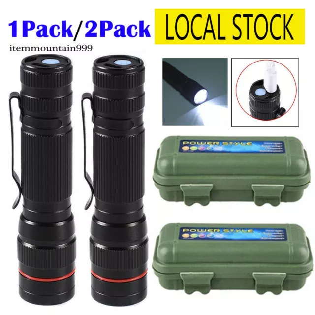 1200000LM LED Flashlight Tactical Light Super Bright Torch USB Rechargeable Lamp