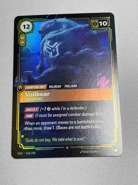 LEAGUE OF LEGENDS TCG Riftbound Origins VOLIBEAR - FURIOUS 041/298 ...