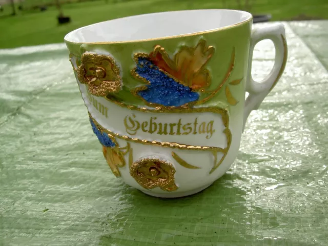 Geburtstagstasse, Vintage, um 1930