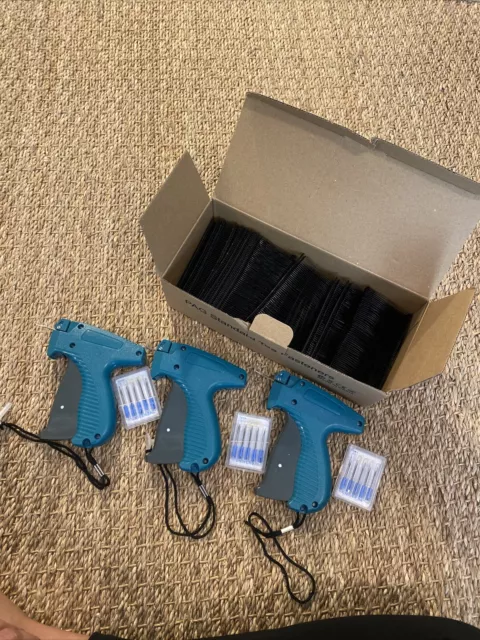 Price Tag Attacher Gun Kit Clothes Labeler with 15 Needles & 1000+ Tag Fasteners