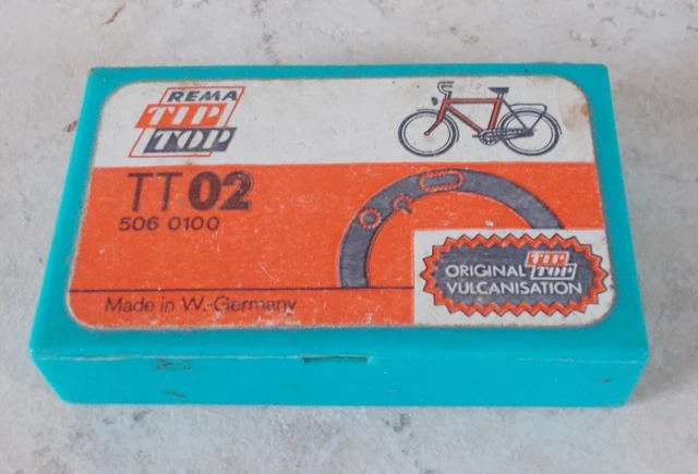 Ancienne Boîte De Rustines REMA TIP TOP, Vintage, Pub Garage Vélo - Pour Déco Ou Pièces