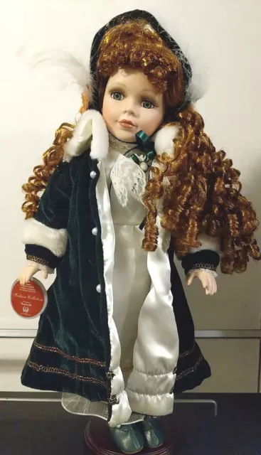 Madison Collection Porcelain Doll By Barbara Lee 18” Limited Edition - Brenda