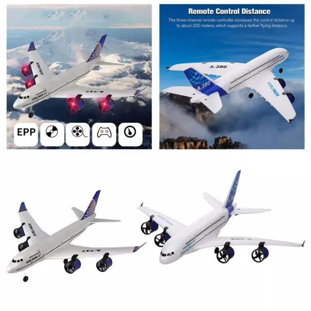 2.4G Remote Control Aircraft 3.5 Channel Gift Airbus Game for Birthday Kids