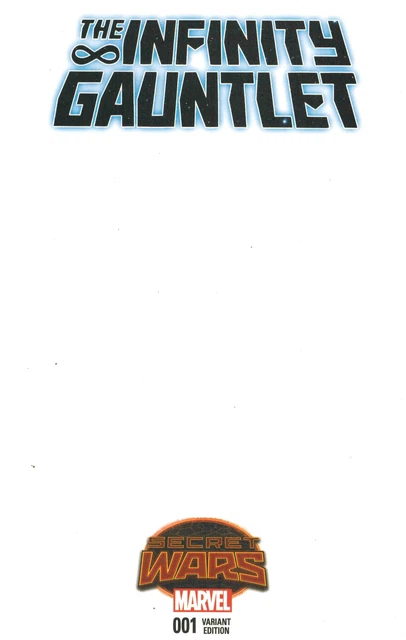 Infinity Gauntlet #1 Blank Sketch Variant Marvel 2015 Secret Wars SWA