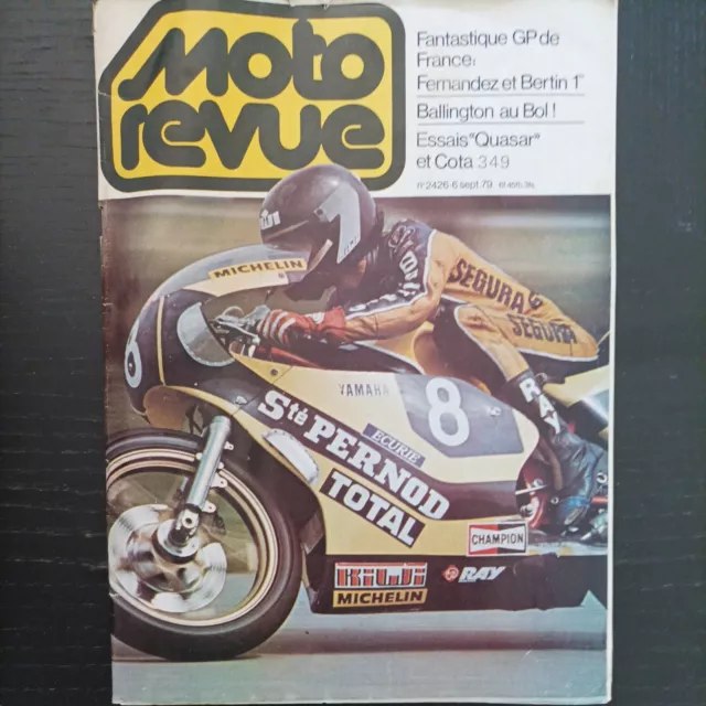 MOTO REVUE 2426 MONTESA 349 Cota Quasar 850 Grand Prix de France 1979 le mans