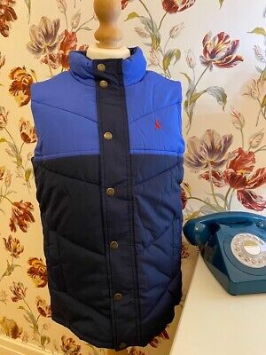 Joules Boy's Padded Gilet (Navy/Mid Blue)   Age 11-12 Years    BNWT