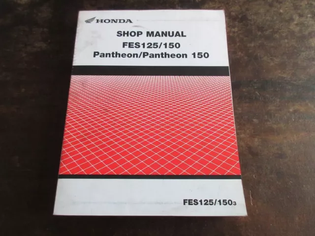 Honda FES125 FES150 Pantheon 150 2003 OEM Shop manual Reparaturanleitung