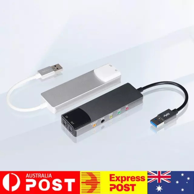 External Audio Card SPDIF Optical USB Sound Card 7.1 5.1 Channel for PC Computer