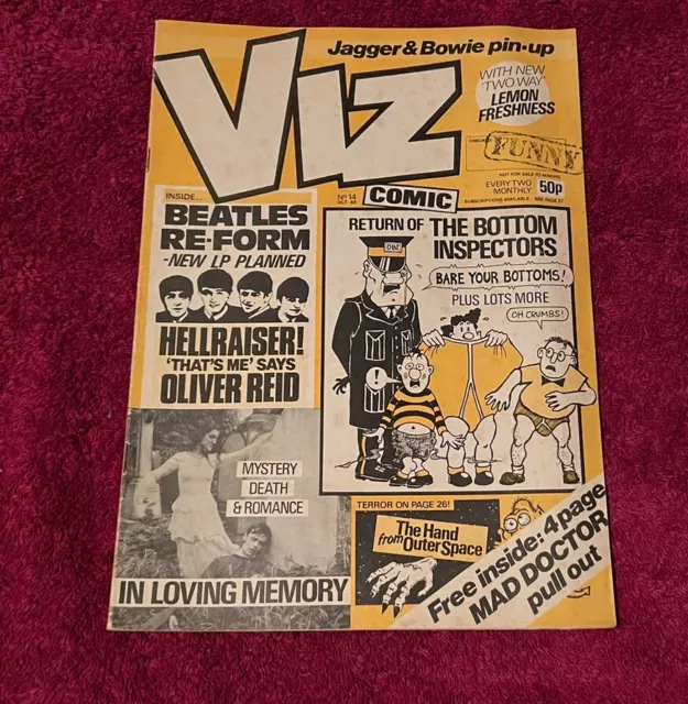 VIZ COMIC Magazine ISSUE No 14. 1985. Good Collectors Condition