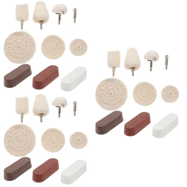 30 PCS BENCH Buffer Aluminum Polishing Compound Drill Grinding Wheel £