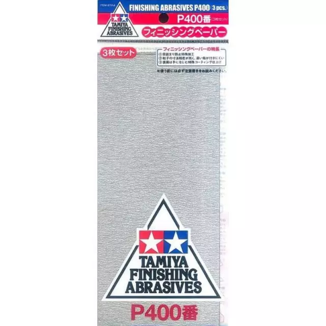 Papier Abrasif P400 X3 |tamiya|87054|