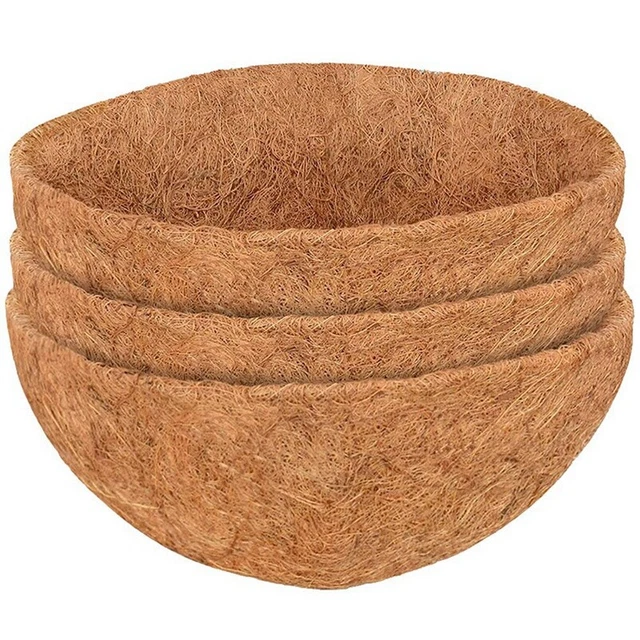 3 pezzi inserto sostitutivo cocco per cesti sospesi, fiori B2E13908