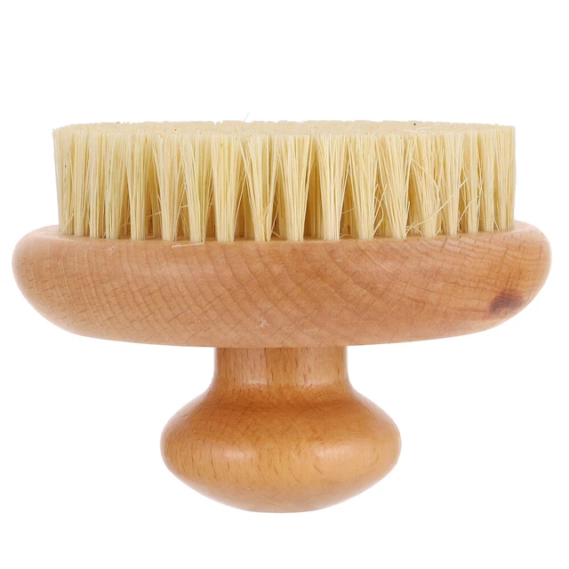 Cepillo exfoliante baño cepillo exfoliante cuerpo depurador sisal de madera