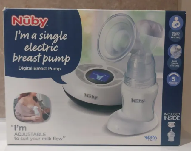 Nuby Electric Breast Pump | Single Digital Baby Breastfeeding Pumps FREE POSTAGE